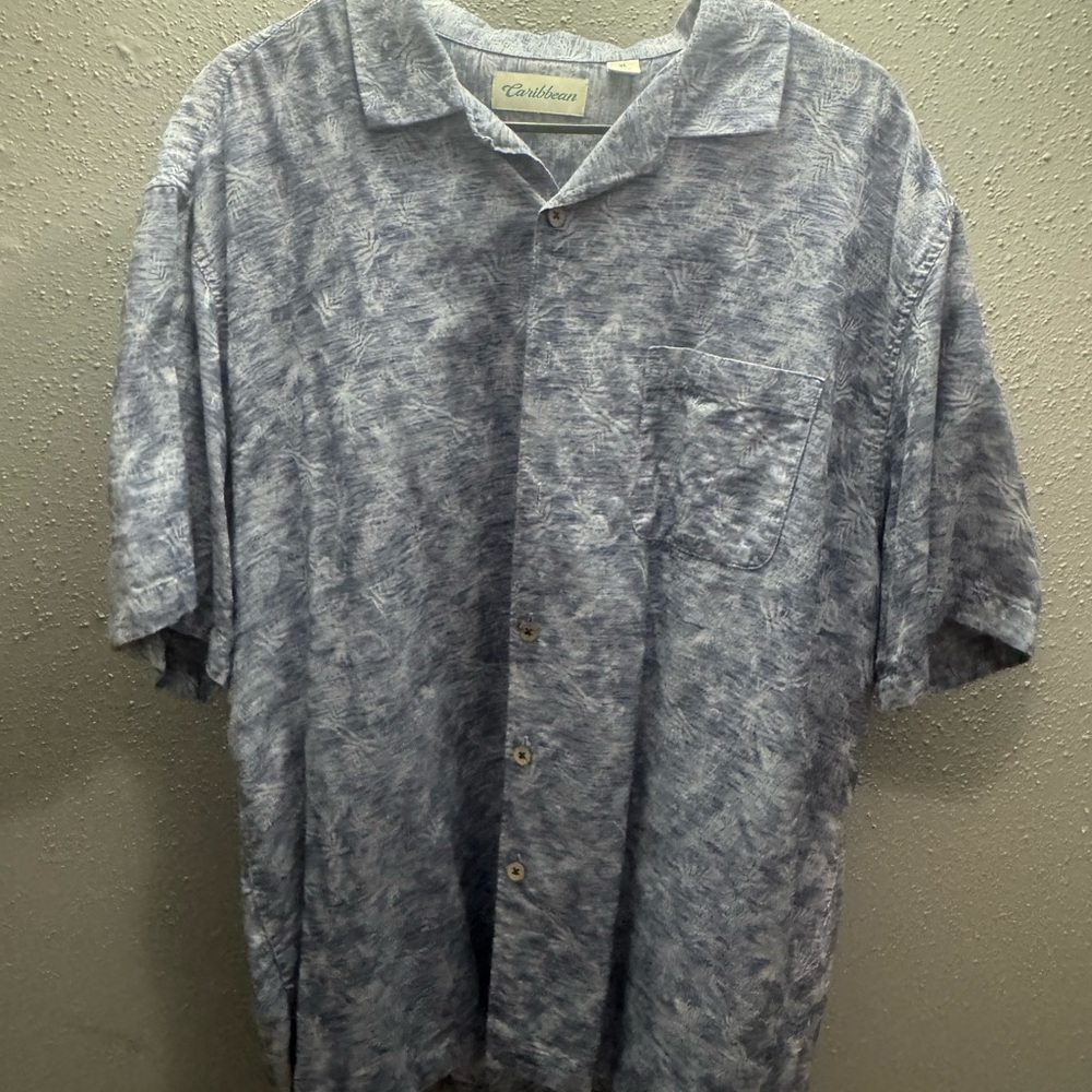 Caribbean Gray Patterned Men's Shirt